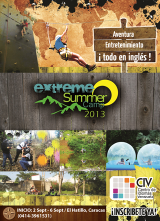 MSC Noticias - Extreme-Summer-Camp-VZLA-2013-Flayer Diversión Negocios Publicidad 
