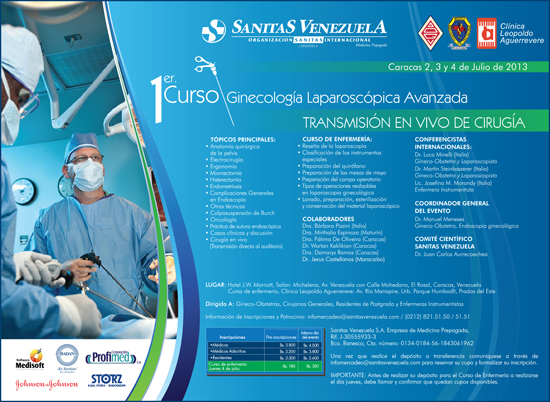 MSC Noticias - Primer-Curso-de-Ginecología-Laparoscópica-Avanzada-Sanitas-Venezuela Negocios Publicidad Salud 