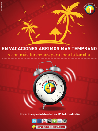 MSC Noticias - Temporada-Vacacional_Cines-Unidos Agencias Com y Pub Cine Diversión Negocios Pizzolante Publicidad 