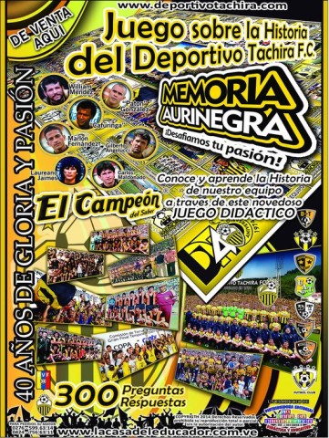MSC Noticias - afiche_memoria_aurinegra-361x480 Agencias Com y Pub Deportes FC DT Tachira Futbol Publicidad 