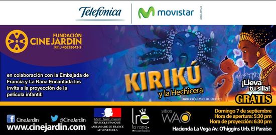 MSC Noticias - Kiriku-y-La-Hechicera Agencias Com y Pub Cine CINE JARDIN Diversión Publicidad 