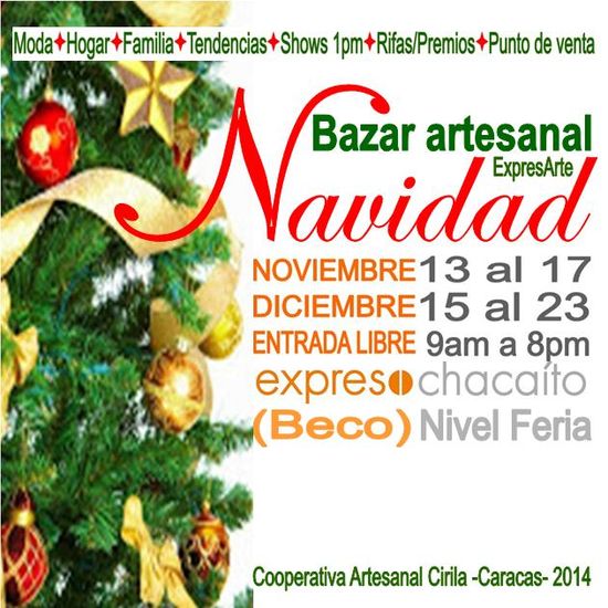 MSC Noticias - Flyer-Bazar-artesanal-ExpresArte-Navidad-2014 Agencias Com y Pub Hogar Negocios Publicidad 